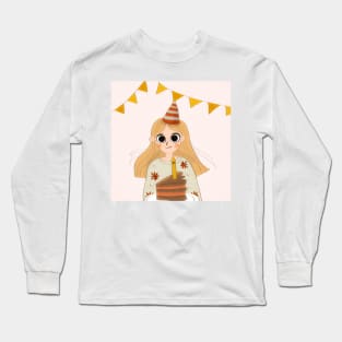 A Birthday Girl's Cake Celebration Long Sleeve T-Shirt